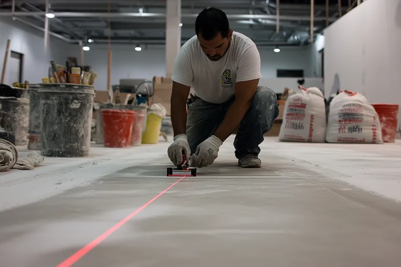 como nivelar un piso con nivel laser