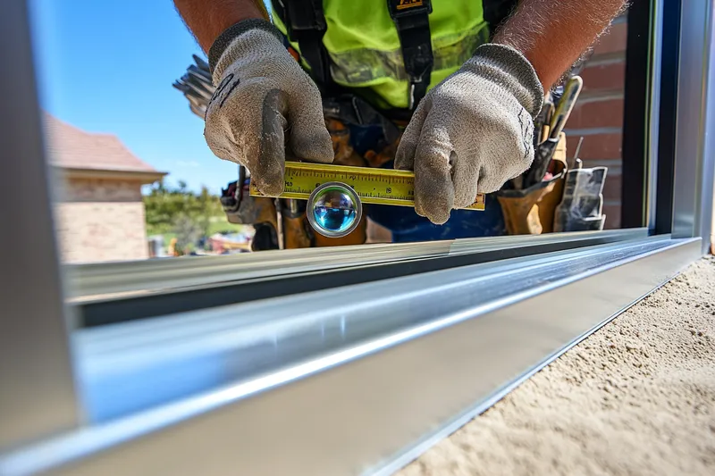 como nivelar una ventana de aluminio